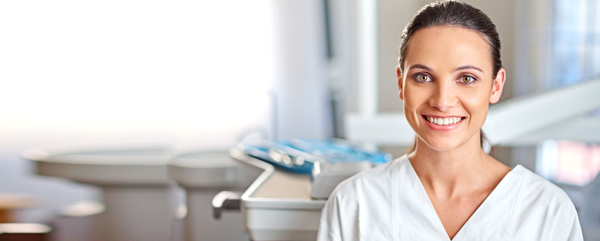 smiling dental staff member